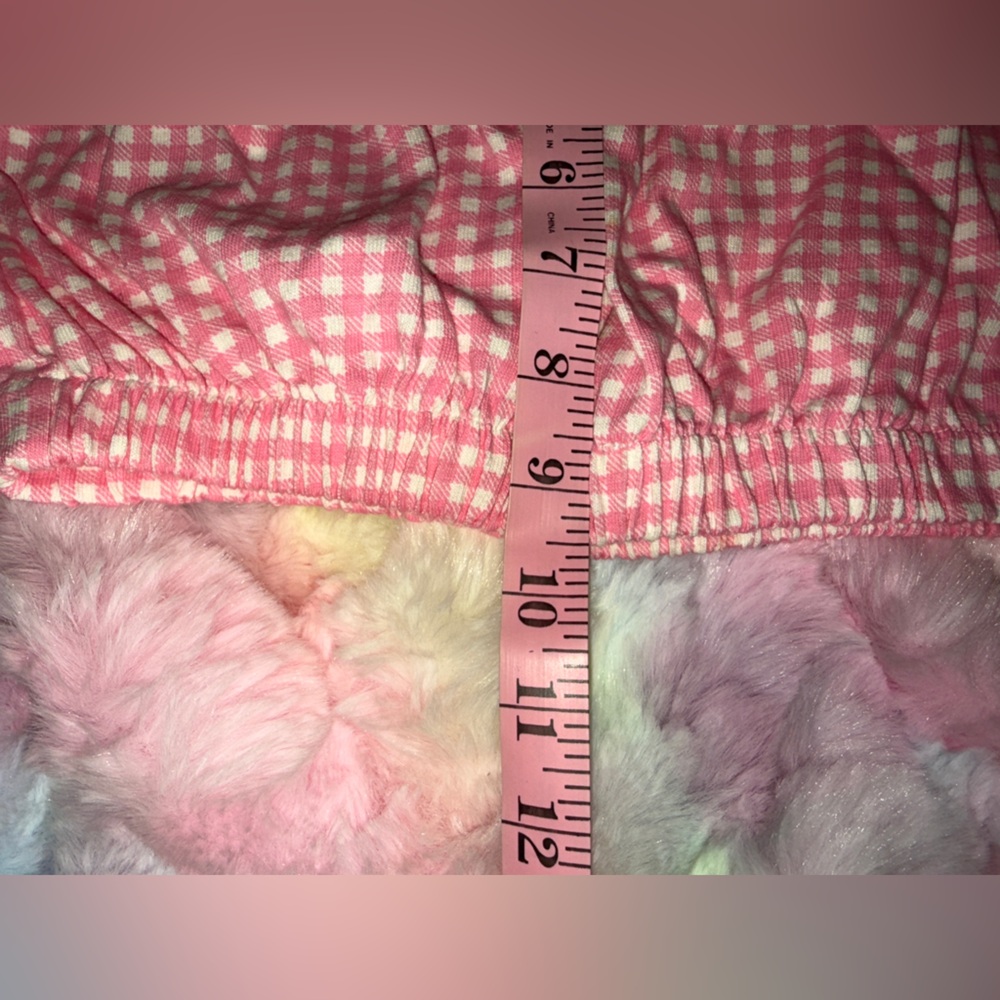 ❤️🔥EUC 100% Cotton Chic Pink Checkered Cropped Blouse - Picture 10 of 12